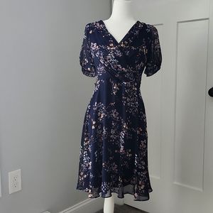 NWT DKNY Floral short sleeved dress